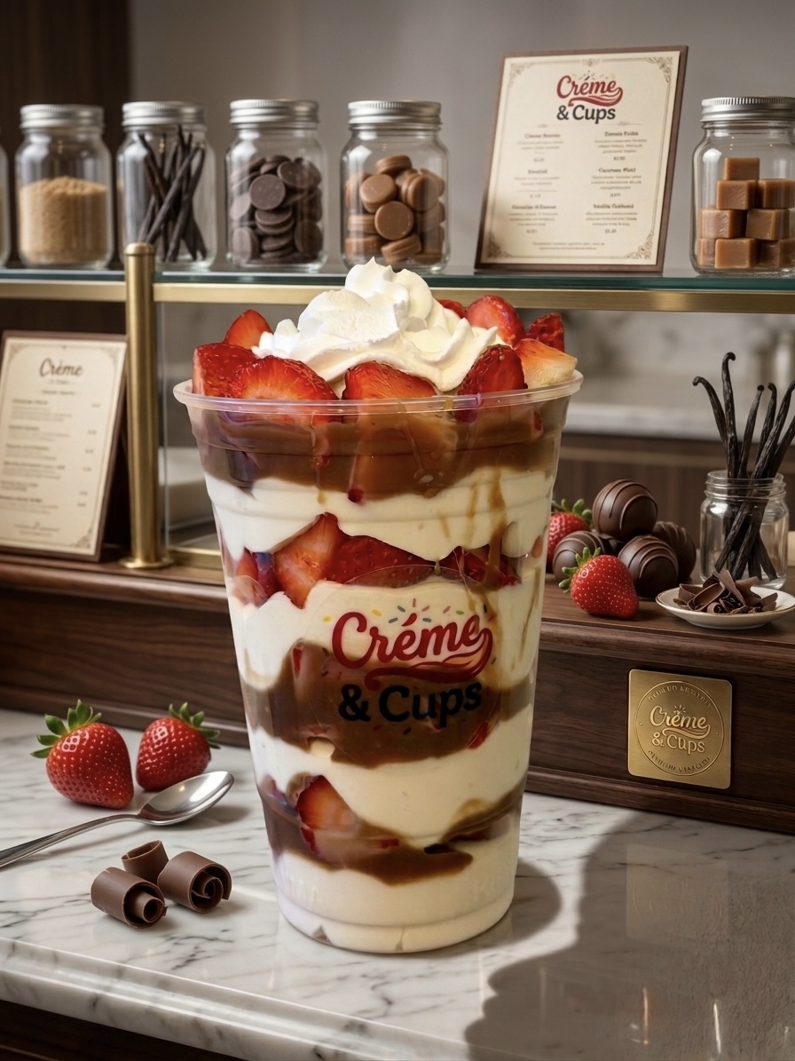 Fresas con crema y chocolate Turín