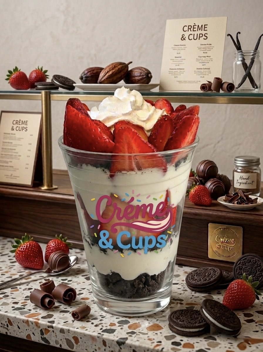 Fresas con Crema y Oreo